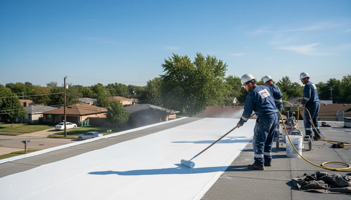 Commercial roof coating in Melrose, OH near me